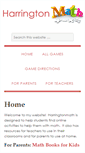 Mobile Screenshot of harringtonmath.com