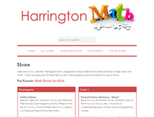 Tablet Screenshot of harringtonmath.com